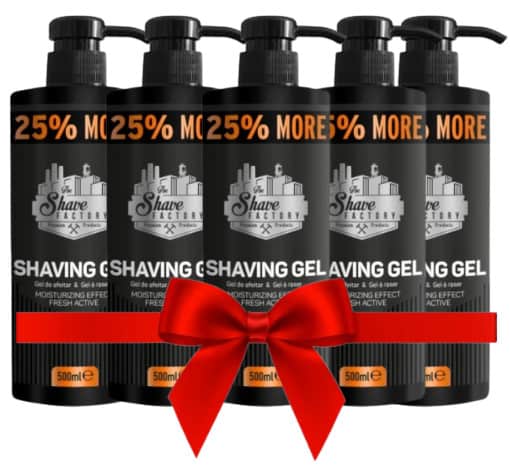 The Shave Factory Pachet 4+1 Gel de ras albastru 500ml