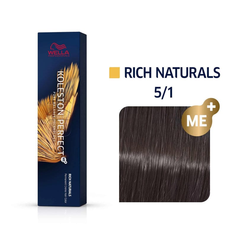 Wella Professionals Koleston Perfect - Vopsea de par profesionala permanenta castaniu deschis cenusiu 5/1 60ml