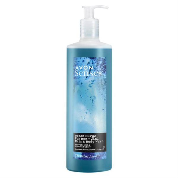2 în 1 Gel de duș pentru păr și corp Ocean Surge